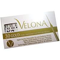 Los mejores  - Velona 30 Agujas Depilación Eléctrica Mod. K2 ORO (Para equipos de fabricación europea)